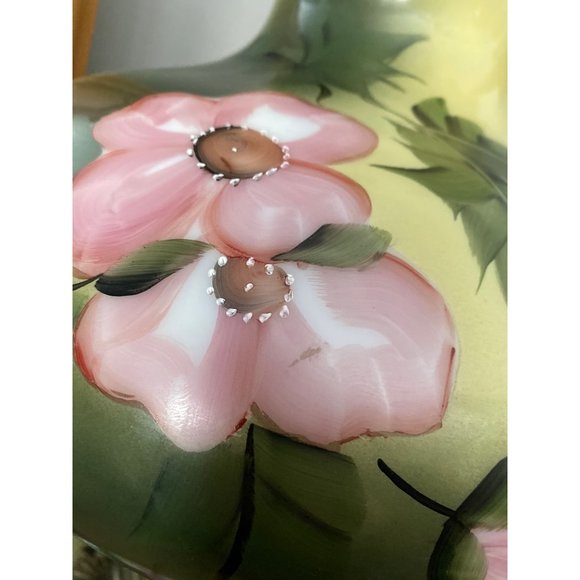 3 way Hurricane lamp beautifully hand painted - Picture 5 of 12